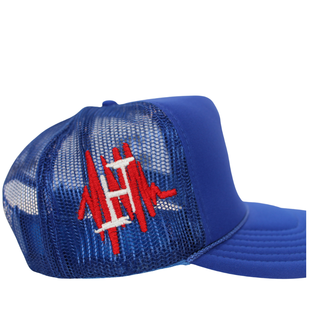 ROYAL BLUE OG LA TRUCKER HAT