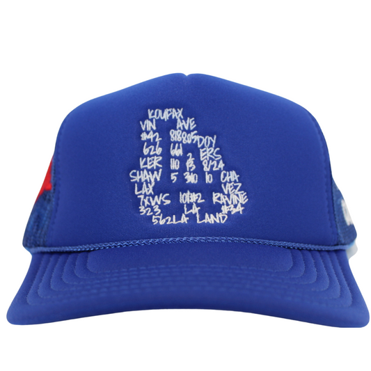 ROYAL BLUE OG LA TRUCKER HAT