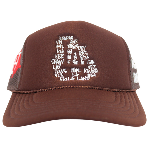 BROWN OG LA TRUCKER HAT